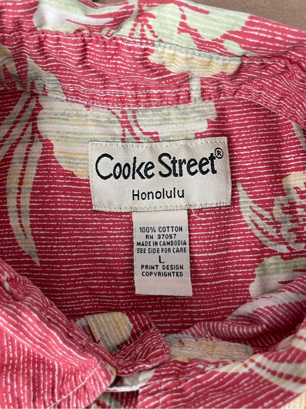 Cooke Street Honolulu Hawaiian Aloha Shirt Relaxed Cotton Tropical Button Up - Picture 4 of 7